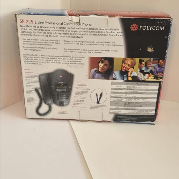 Polycom Soundpoint Pro SE-225 - 2200-06325-001 New in Box - Picture 2 of 4